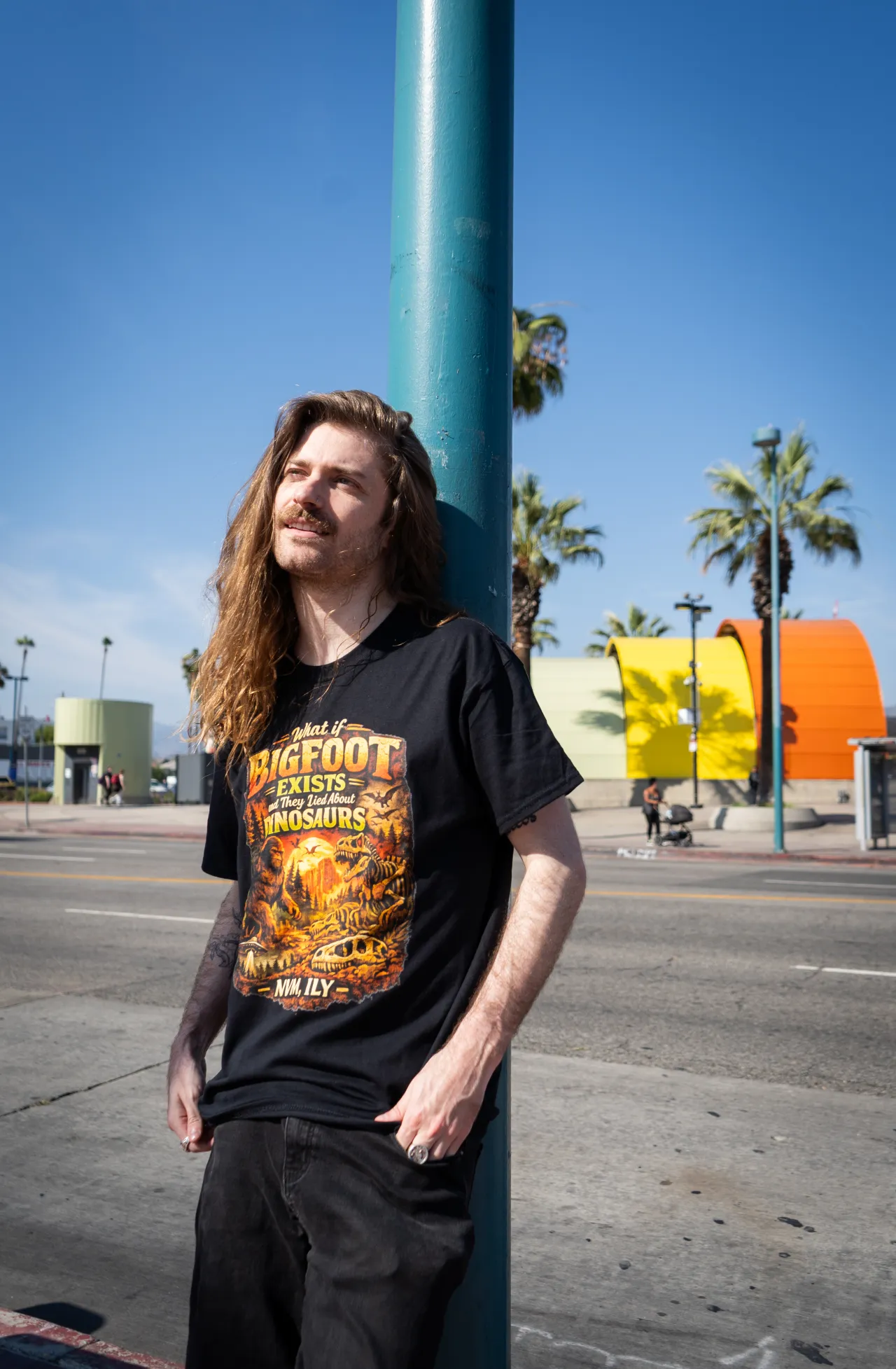 Retro Bigfoot shirt and Sasquatch cryptid graphic tee